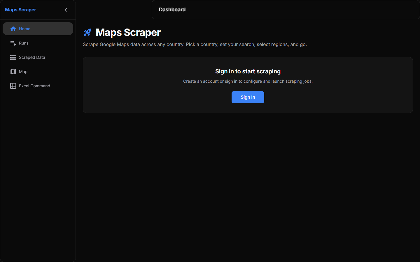 Maps Scraper screenshot
